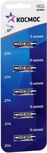 Элемент питания Космос 27А (блист.5 шт) (батарейка) картинка 